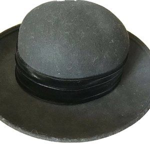 LiteFelt Women's Hat Black Wool Fedora